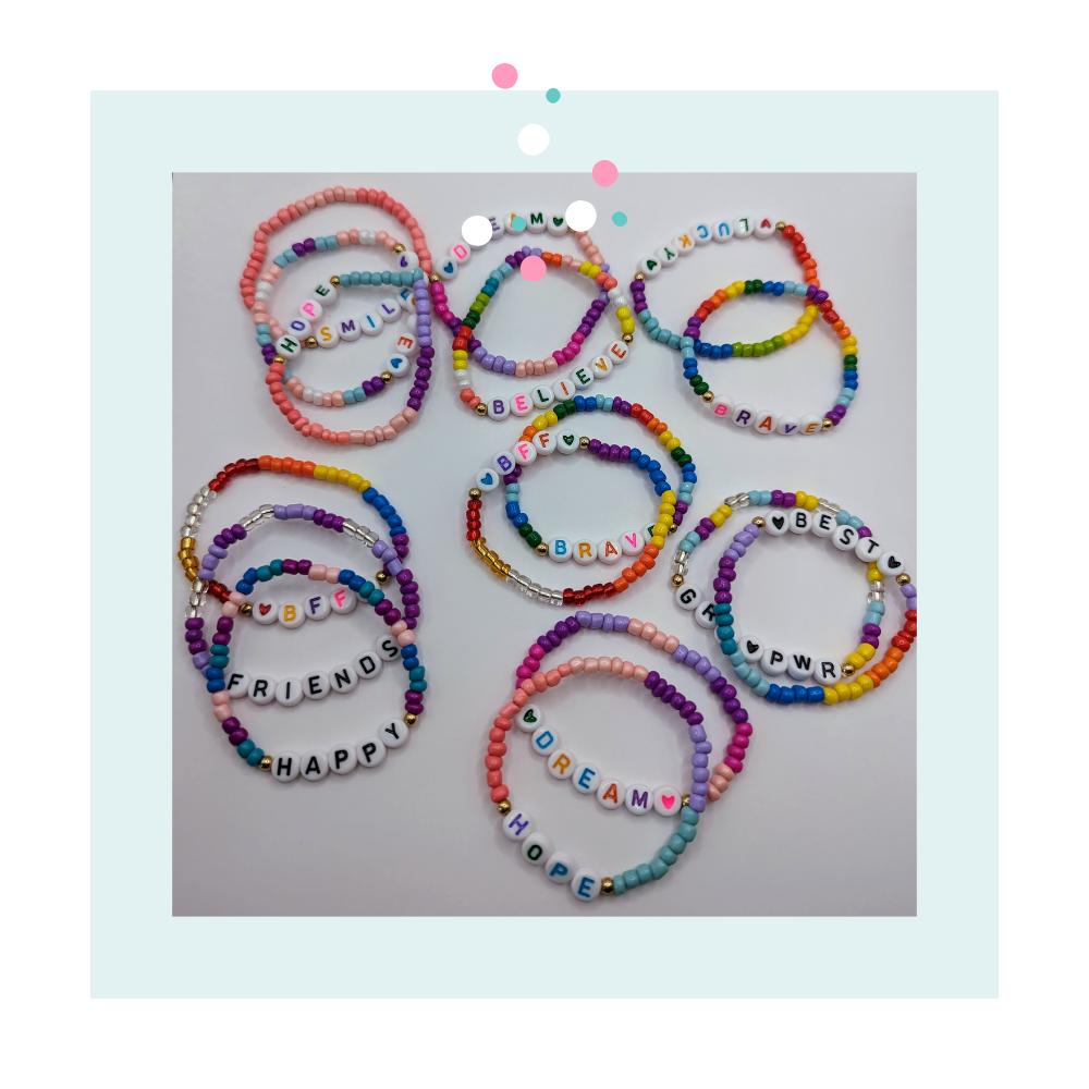Rainbow Clay Beads Friendly Bracelet