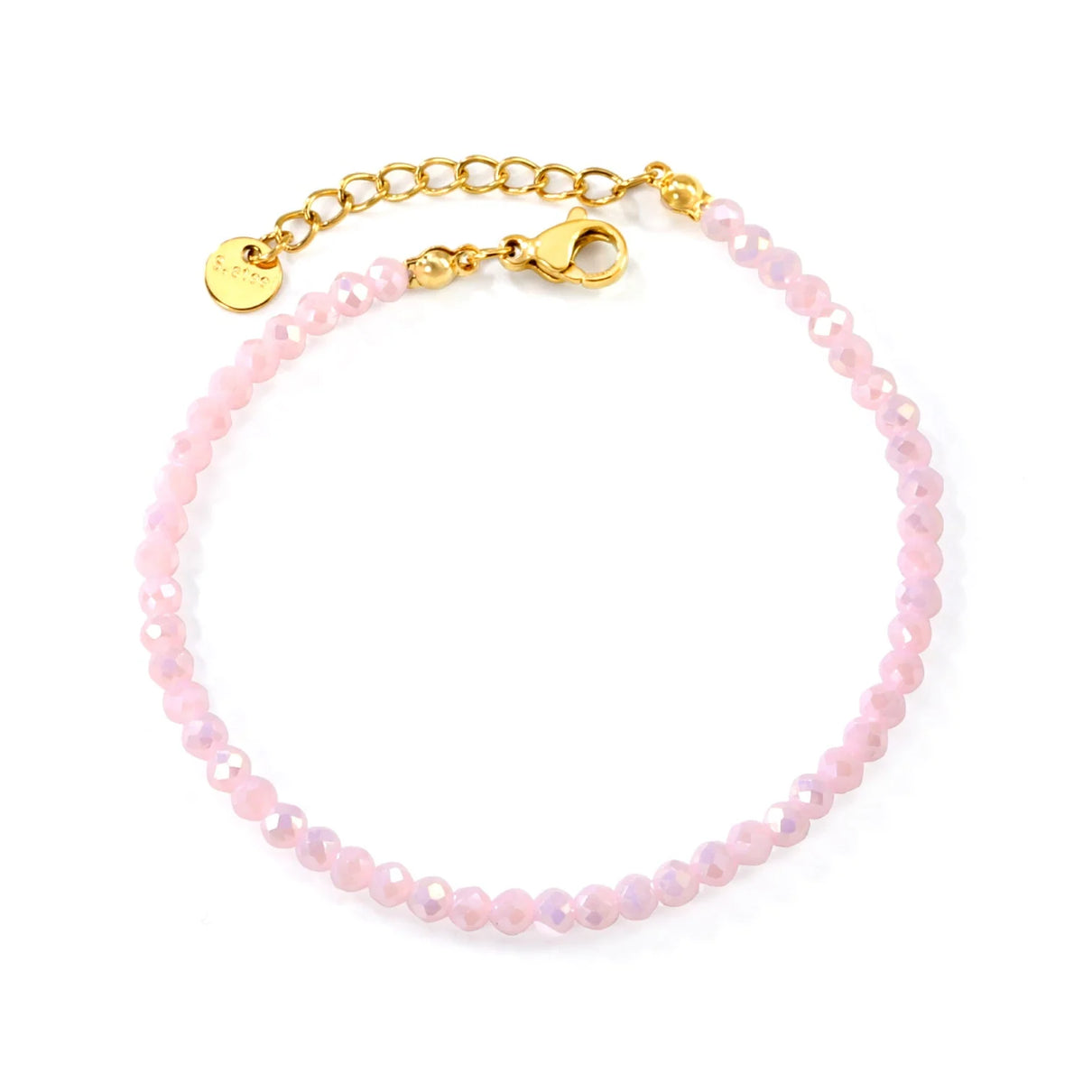 Gold Plated Premium Stainless Steel Colored Faceted Rondelle Bead