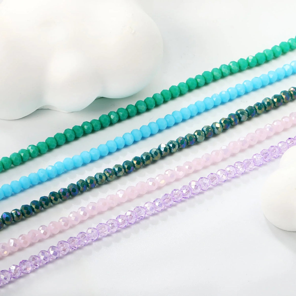 Gold Plated Premium Stainless Steel Colored Faceted Rondelle Bead